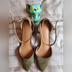 Cato Olive Green 2 in. Heels